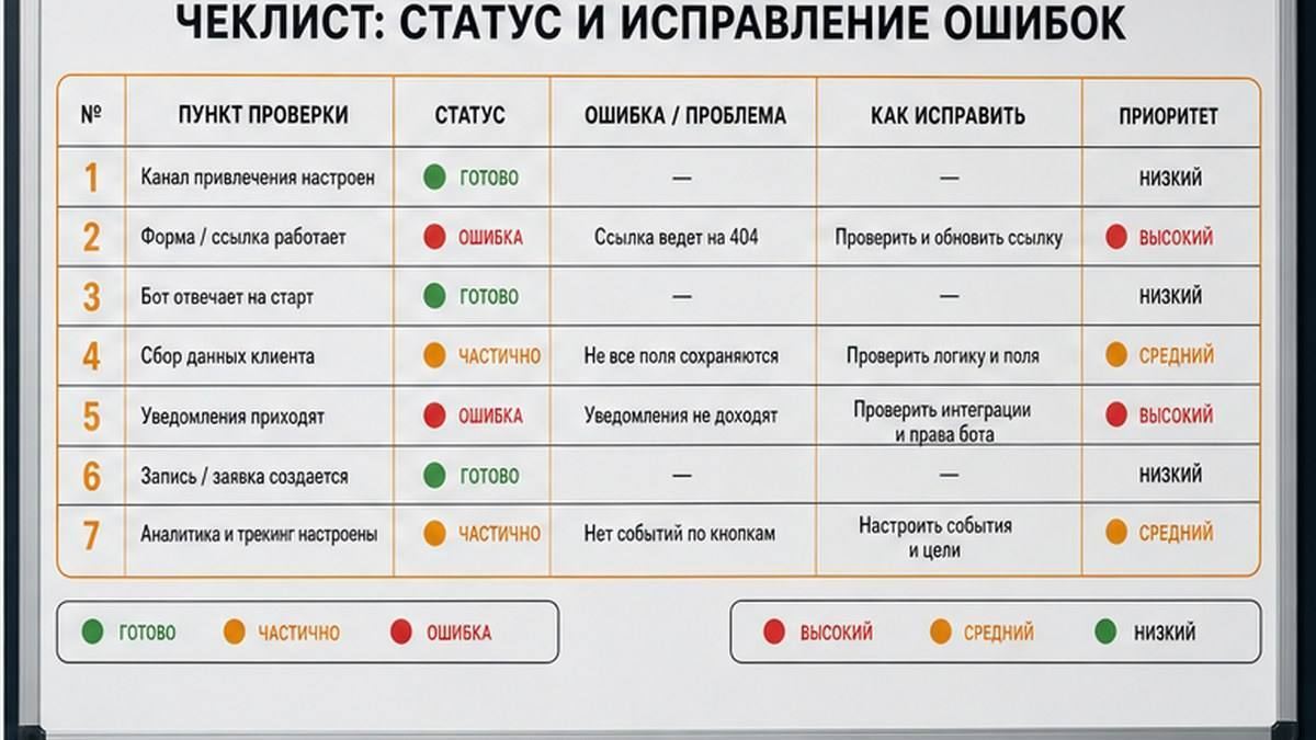 Типичные ошибки автоматизации на старте и как исправить