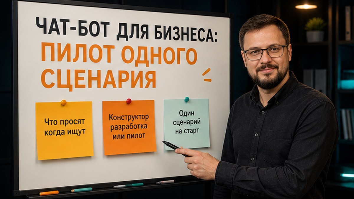 Чат-бот для бизнеса: пилот одного сценария