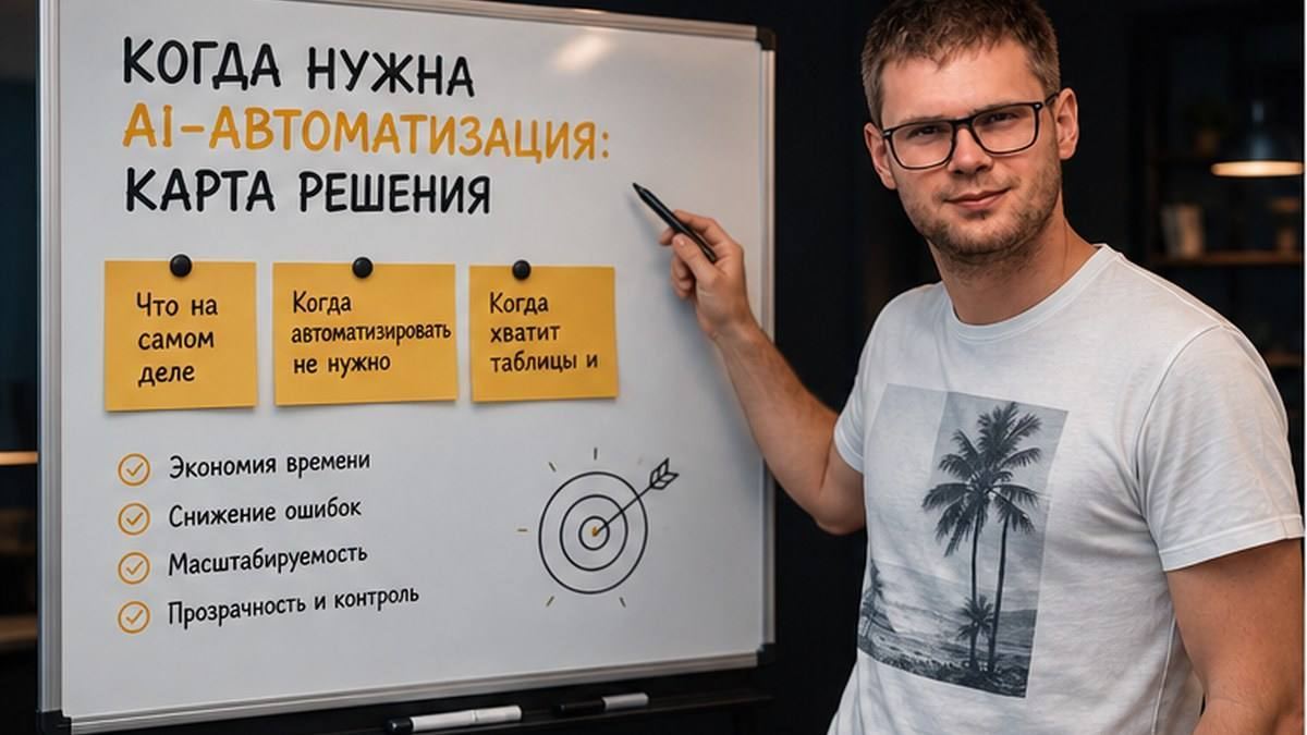 Карта решений по уровням AI-автоматизации: от таблицы до агентов с проверкой