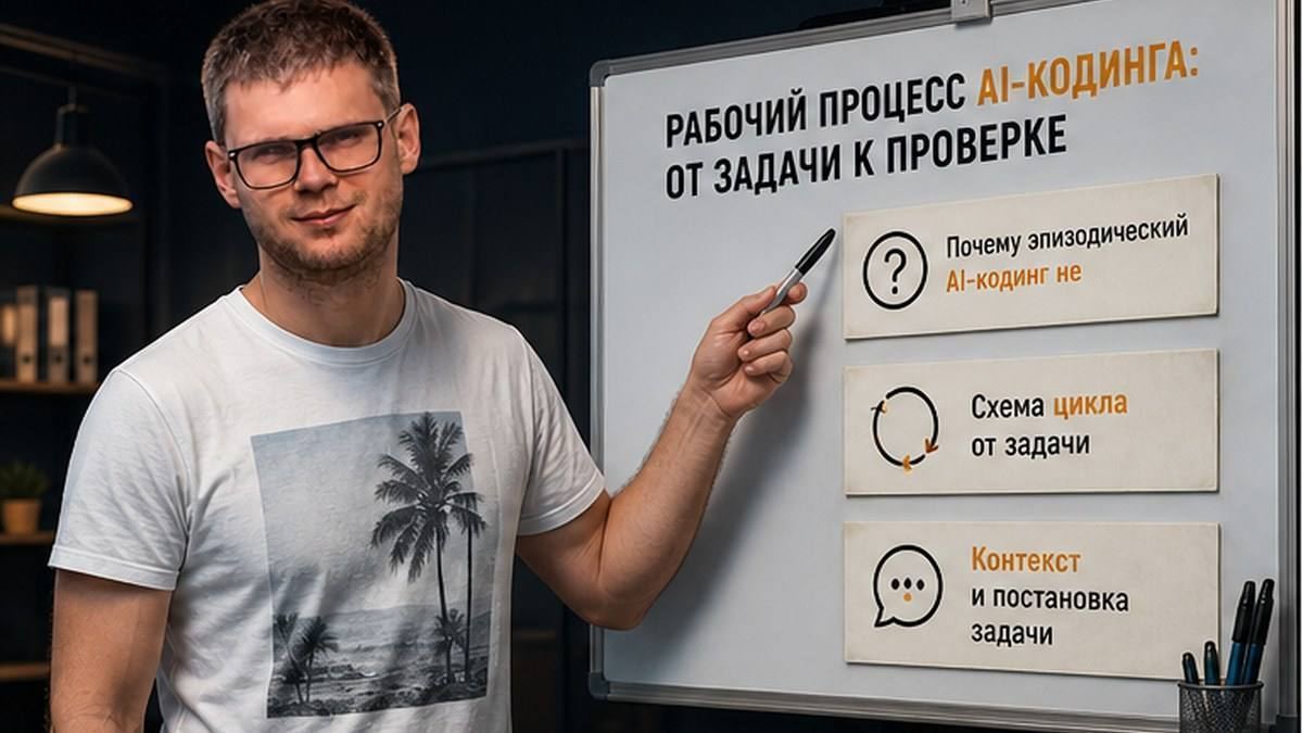 Рабочий процесс AI-кодинга: от задачи к проверке