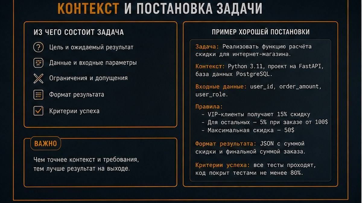 Таблица чек-листа этапов AI-кодинга