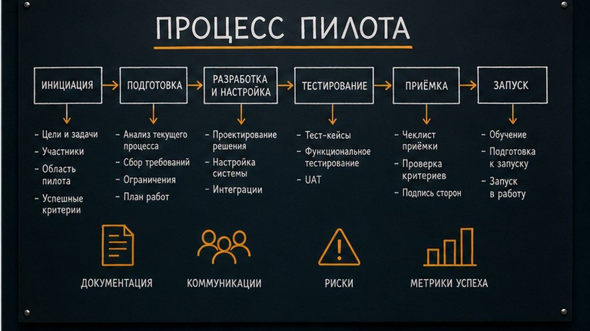 Схема потока заявки: канал, квалификация, CRM, уведомление