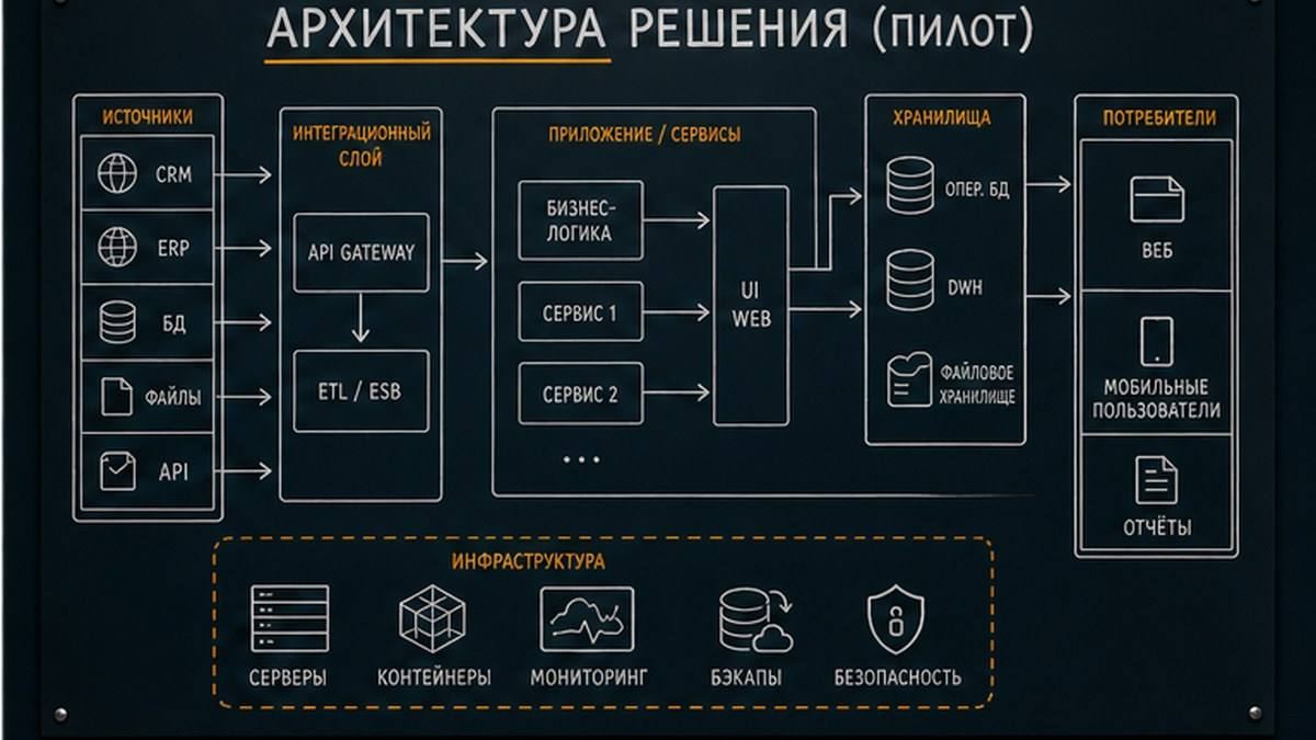 Чеклист статуса пилота: сценарий, вход-выход, критерий приёмки, anti-scope