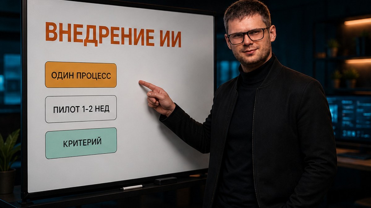 Внедрение ИИ в бизнес: начните с одного процесса